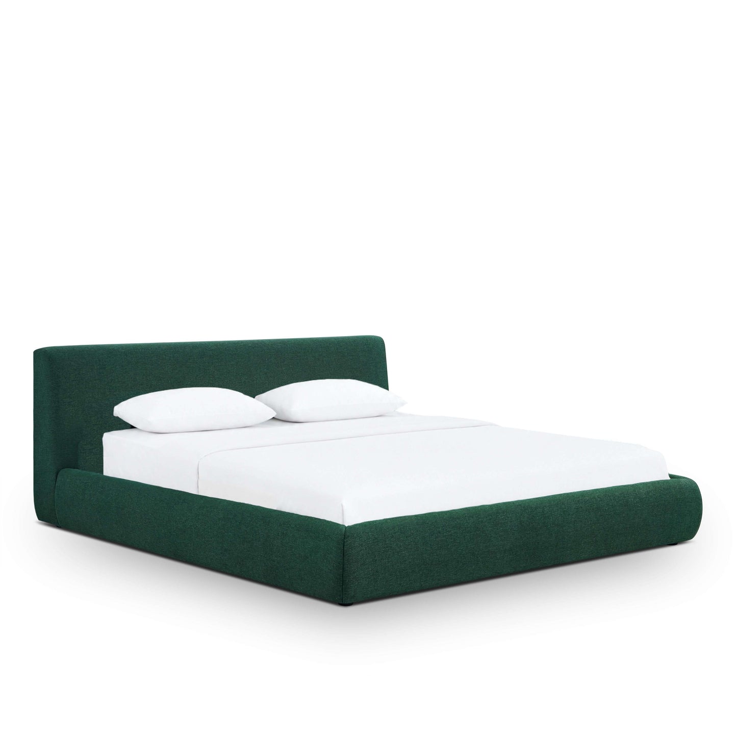 Isla Upholstered Bed - Forest Green / King - Image 1