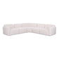 Gorge 5-Piece Modular Corner Sectional - Cream - Image 2