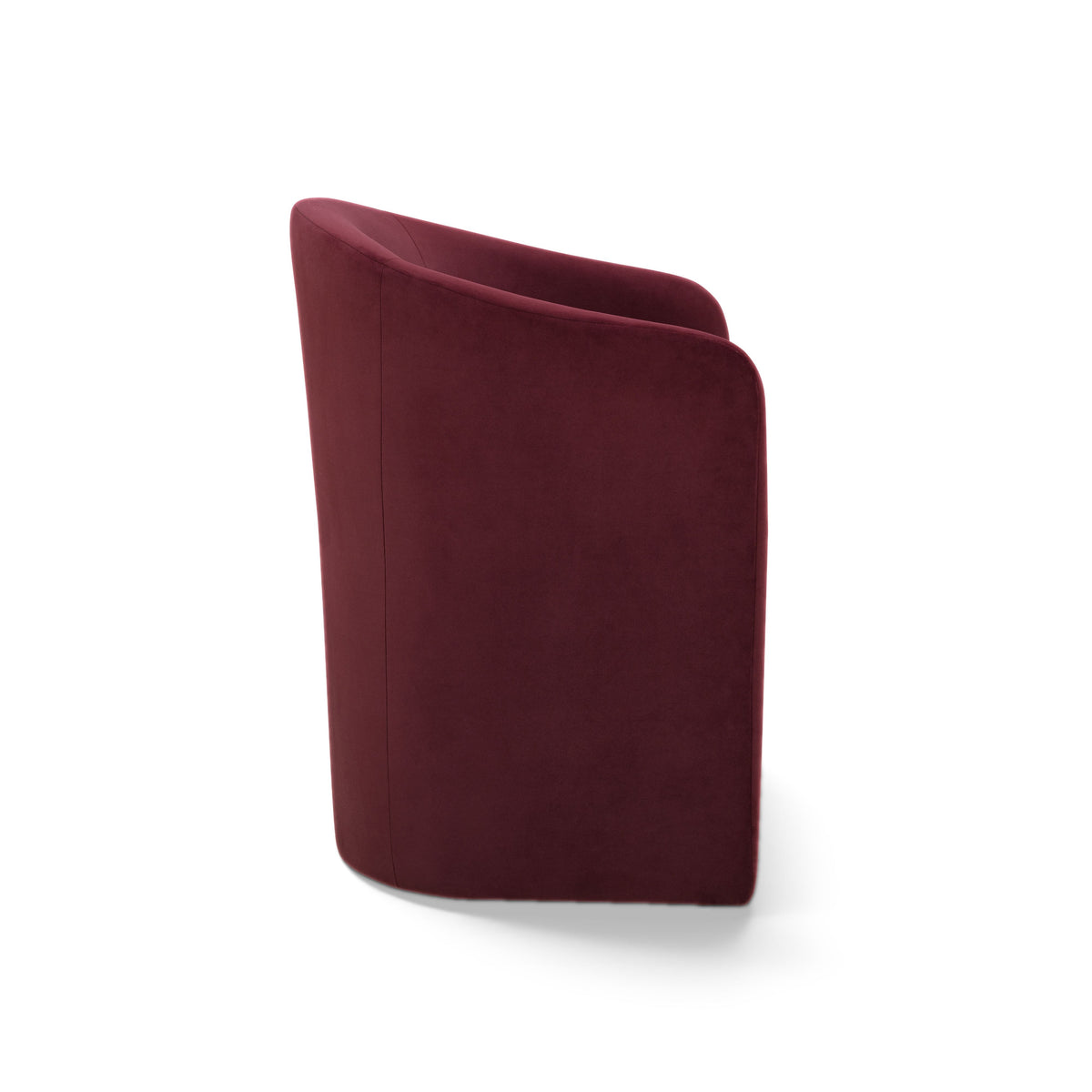 Seraphina Performance Velvet Dining Chair - Berry Red - Image 3