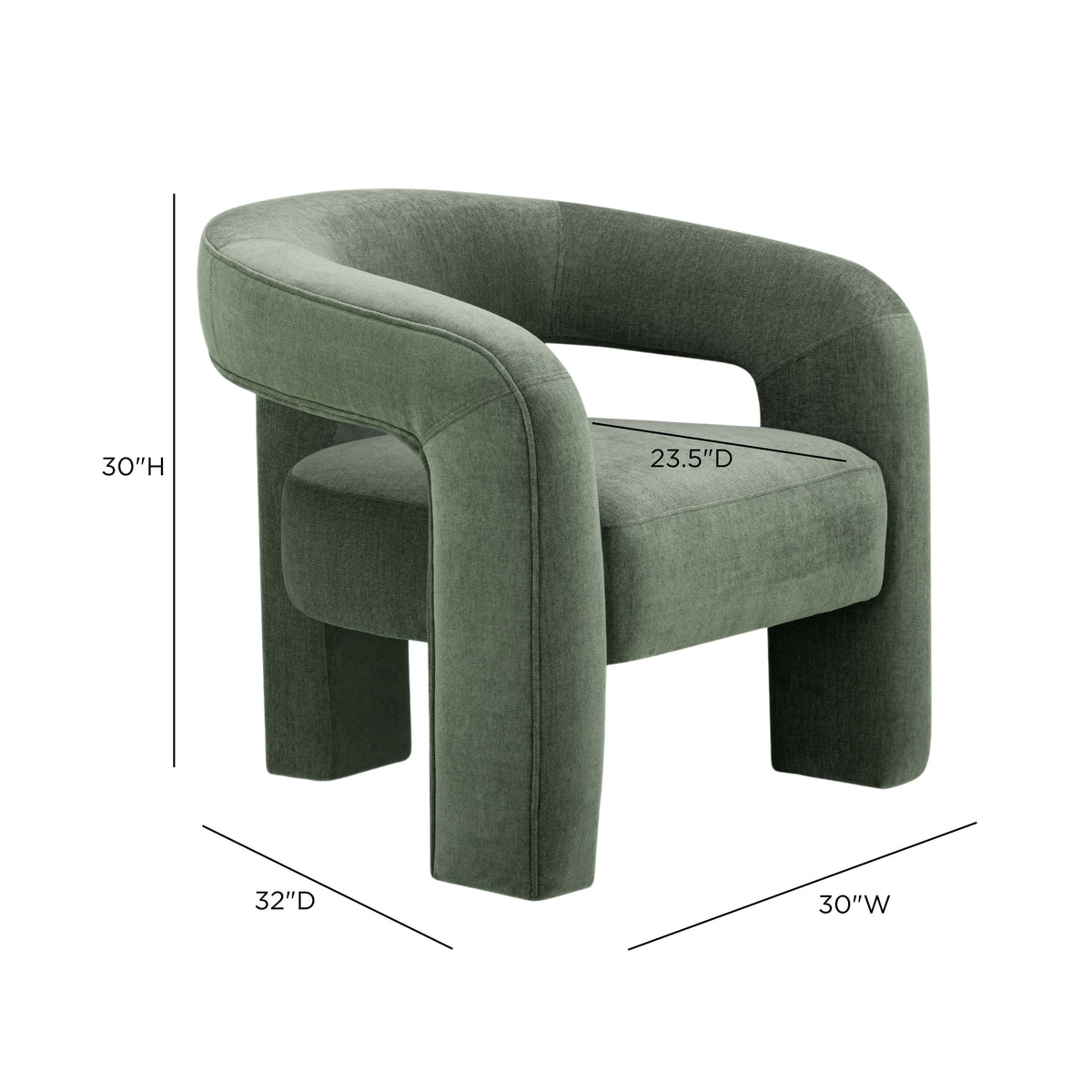 Malone Accent Chair - Green - Image 6