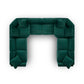 Perry 8-Piece Modular Large U-Sectional - Deep Green - Image 5