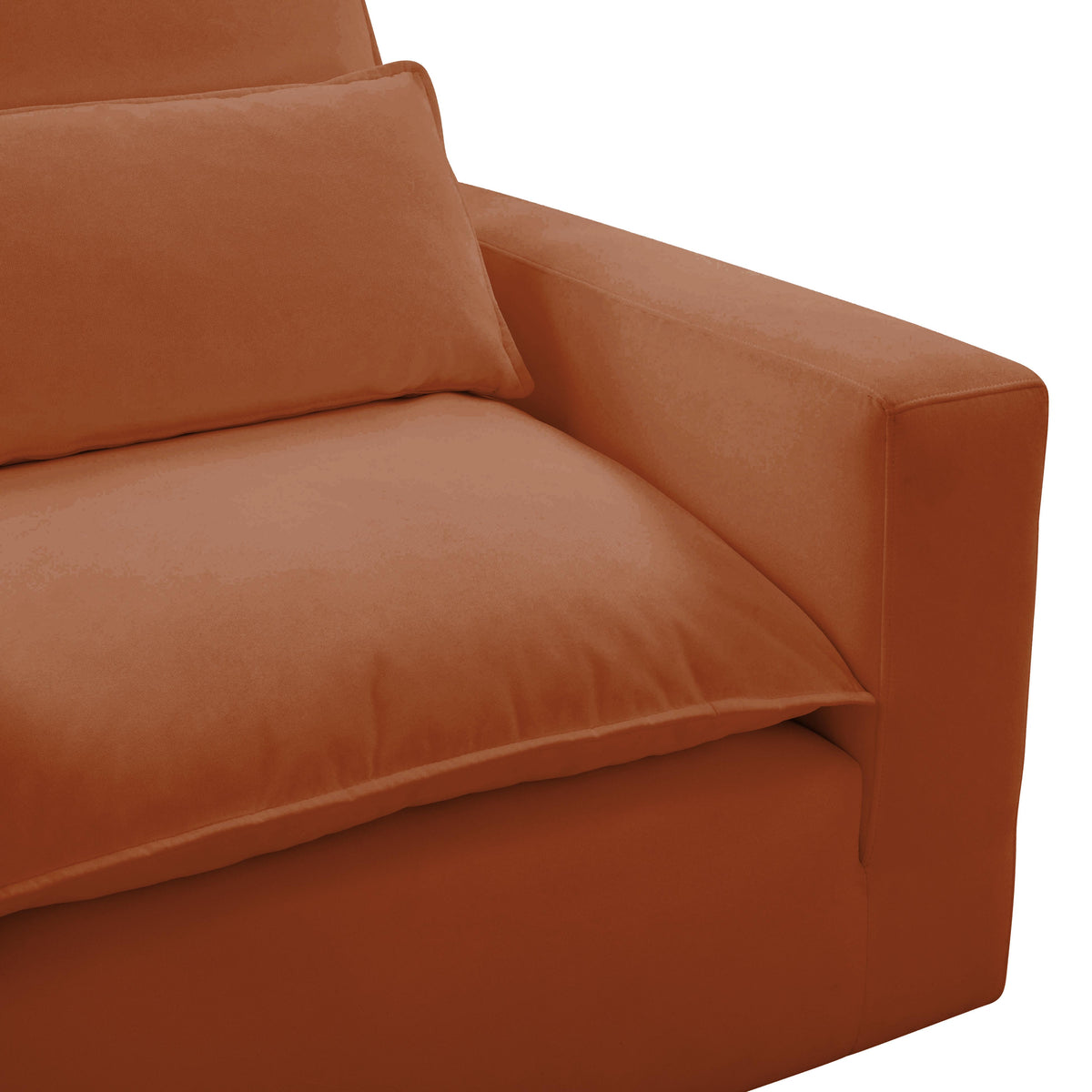 Cali Performance Fabric Armchair - Rust - Image 4