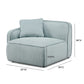 Travie Modular Corner Armchair - Sea Blue / LAF - Image 5