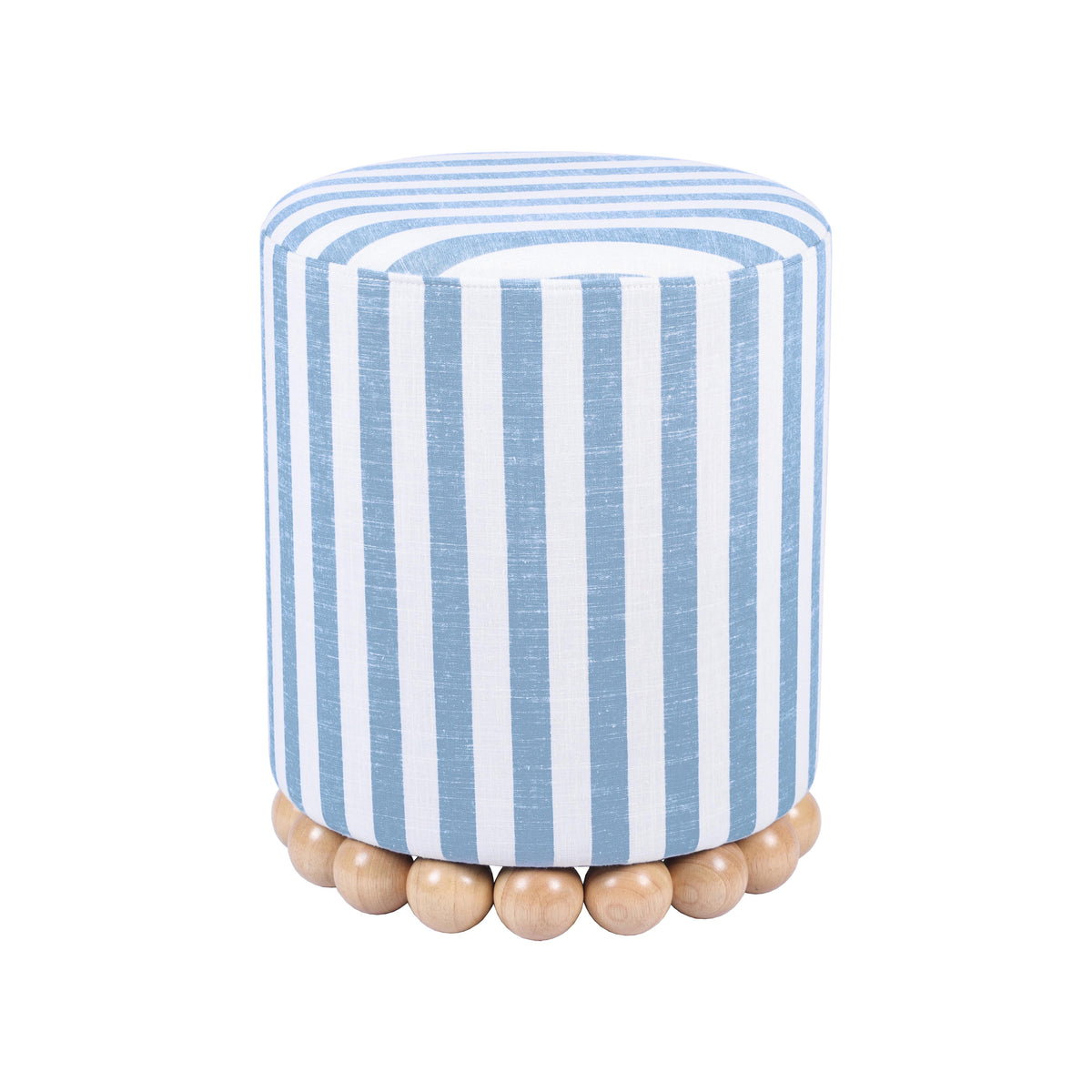 Dex Ottoman - Blue Stripes - Image 2