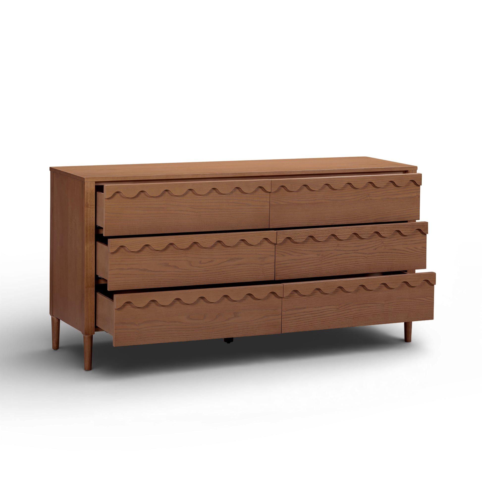 Oodle 62" 6-Drawer Dresser - Walnut - Image 5