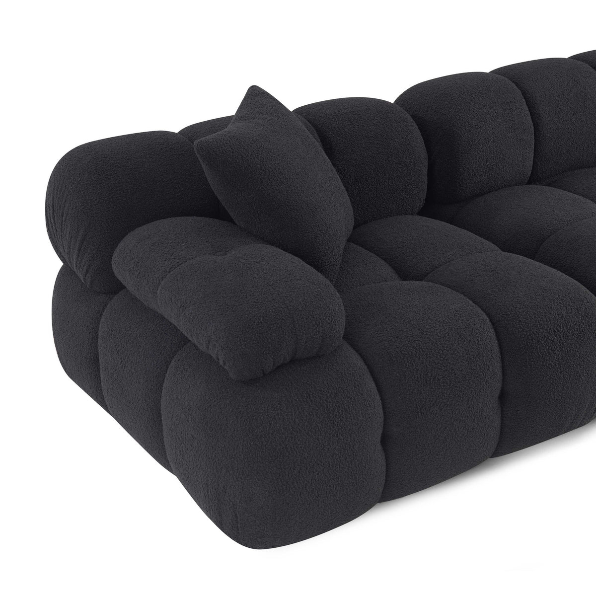 Calliope 79" Modular Loveseat - Black - Image 5