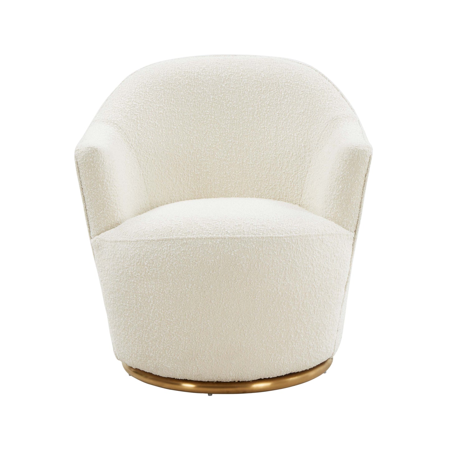 Skyla Swivel Accent Chair - Cream - Image 3