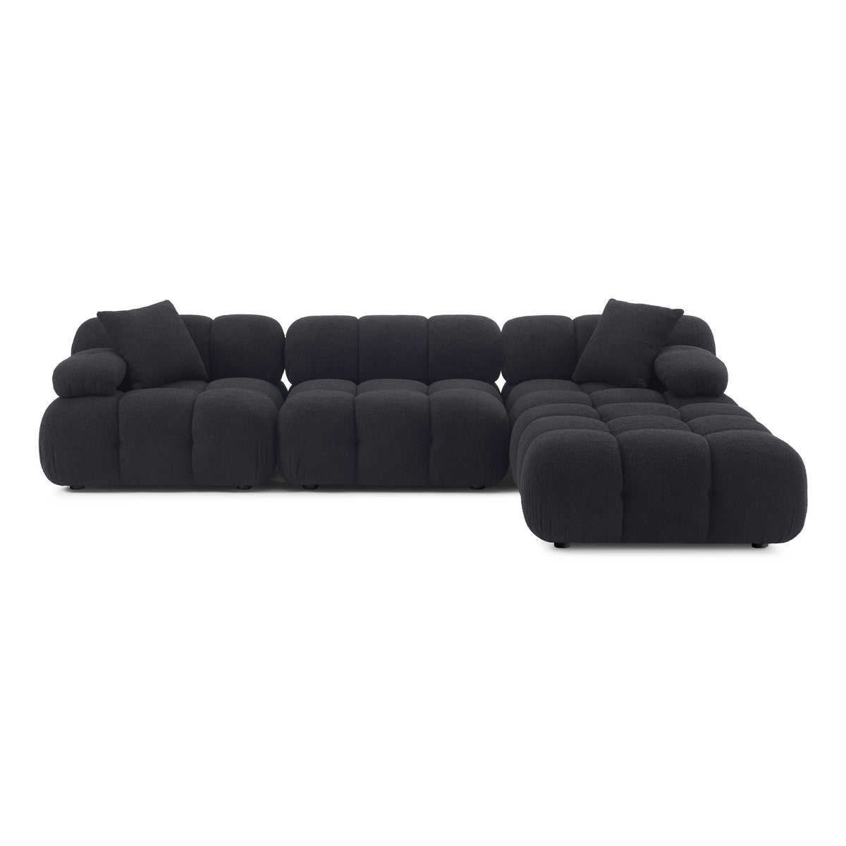 Calliope 4-Piece Performance Modular Sectional - Black - Image 3