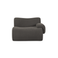 Zenith Contract-Grade Upcycled Fabric Corner Chair - Grey / RAF - Image 2