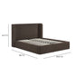 Harmony Performance Chenille Storage Bed - Chocolate Brown / Queen - Image 11