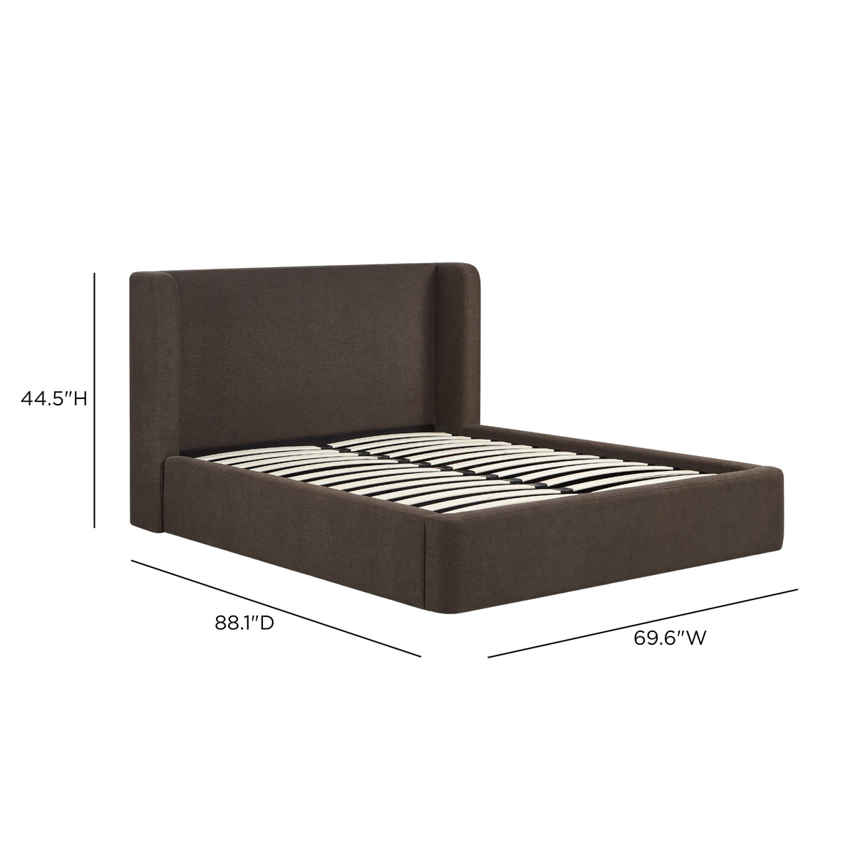 Harmony Performance Chenille Storage Bed - Chocolate Brown / Queen - Image 11