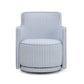 Passe Swivel Accent Chair - Blue Stripes - Image 3