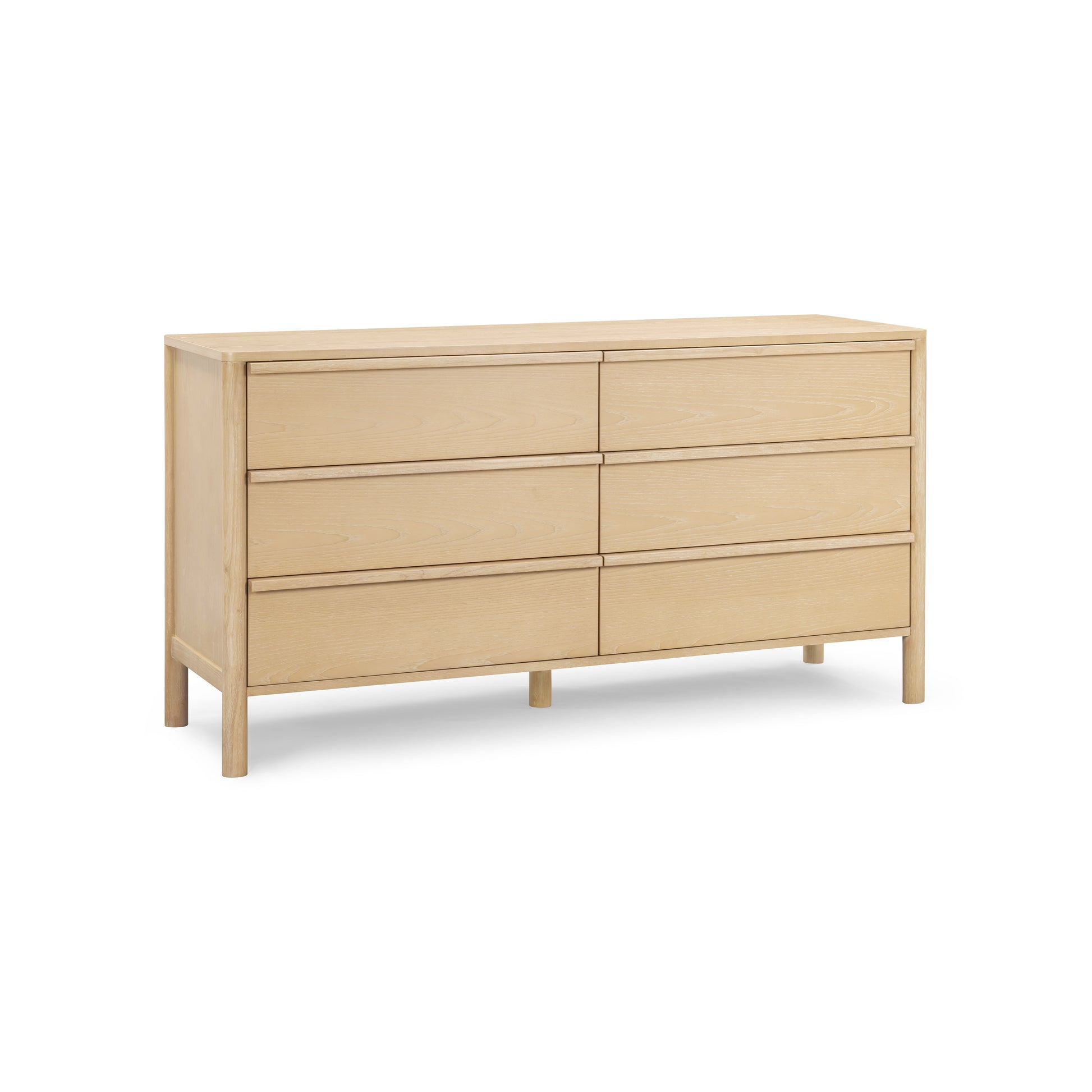 Tyra 62" Ash 6-Drawer Dresser - Natural - Image 2