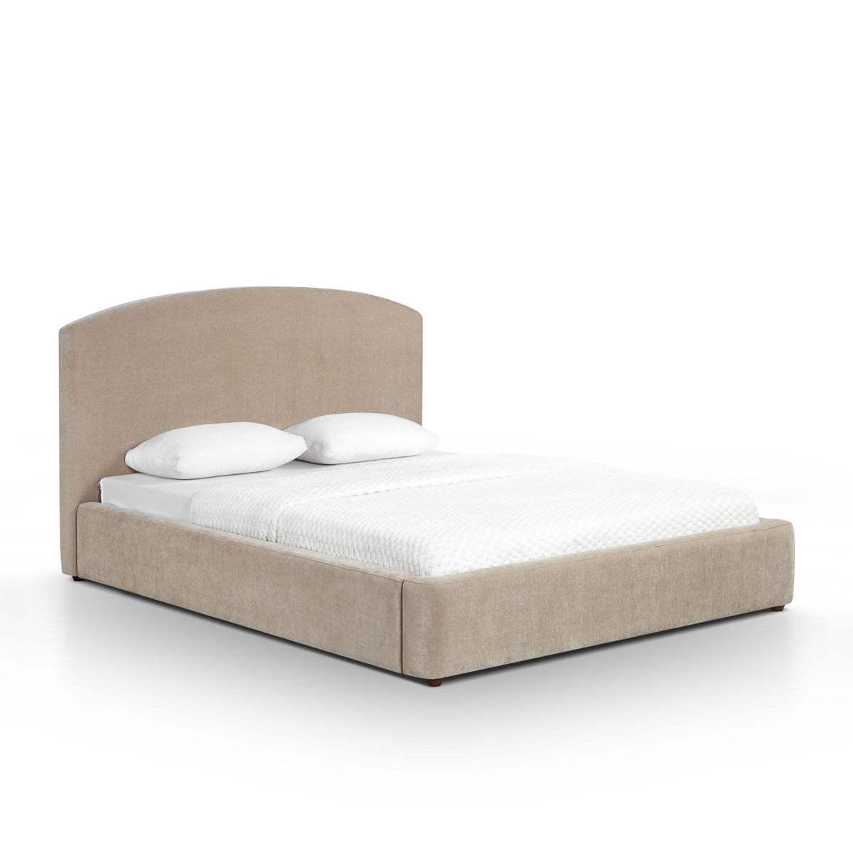 Leah Performance Chenille Bed - Taupe / Queen - Image 1