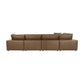 Cali 7-Piece Modular Large Chaise Sectional - Brown - Image 5