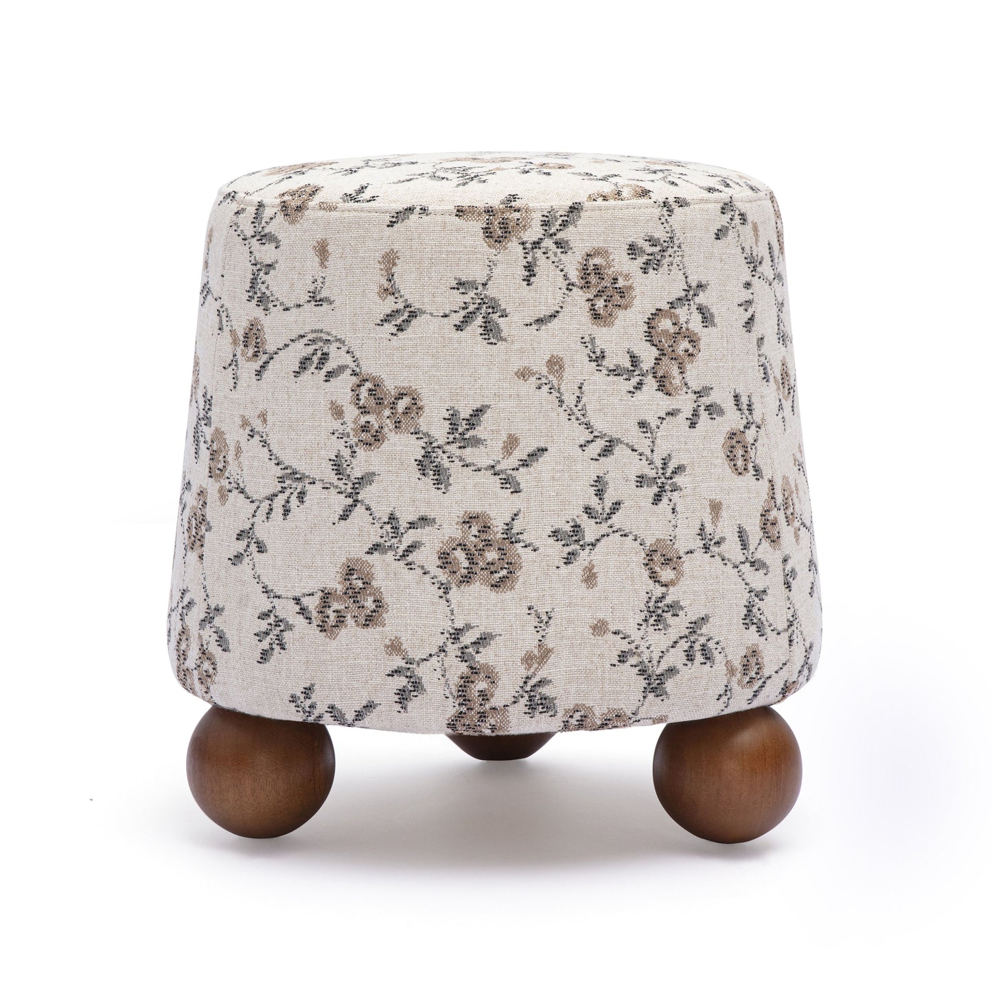 Jaine Ottoman - Beige Floral - Image 1