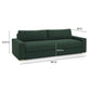 Beckham 96" Sofa - Forest Green - Image 6