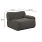 Zenith Contract-Grade Upcycled Fabric Corner Chair - Grey / RAF - Image 8