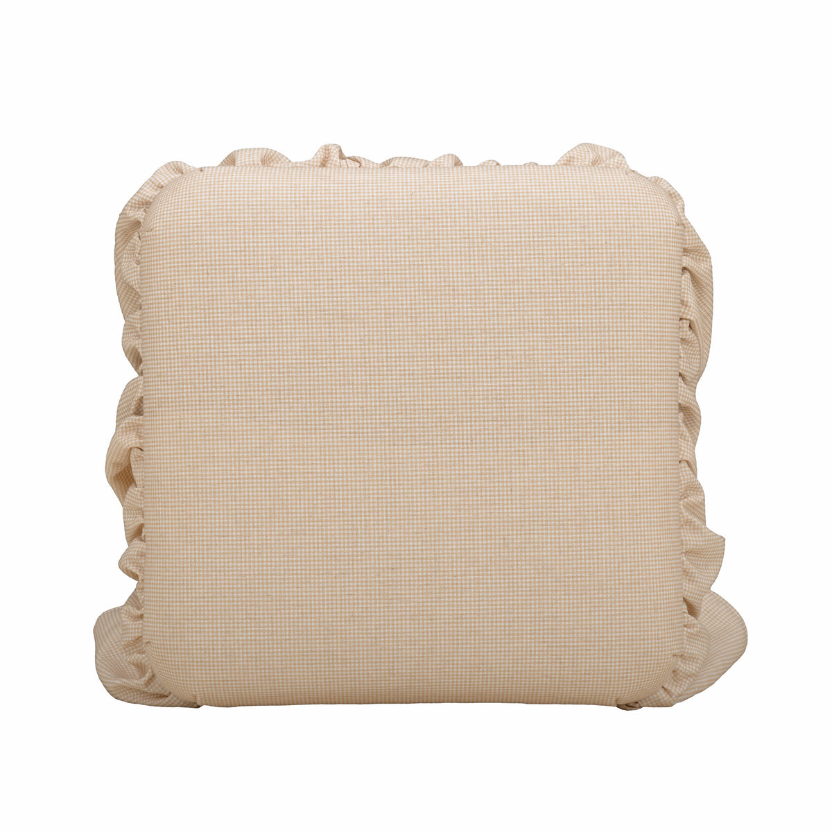Gertrude Performance Linen Skirted Ottoman - Yellow - Image 6