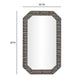 Charlene 35"X59" Jewel Wall Mirror - Apex Print - Image 6