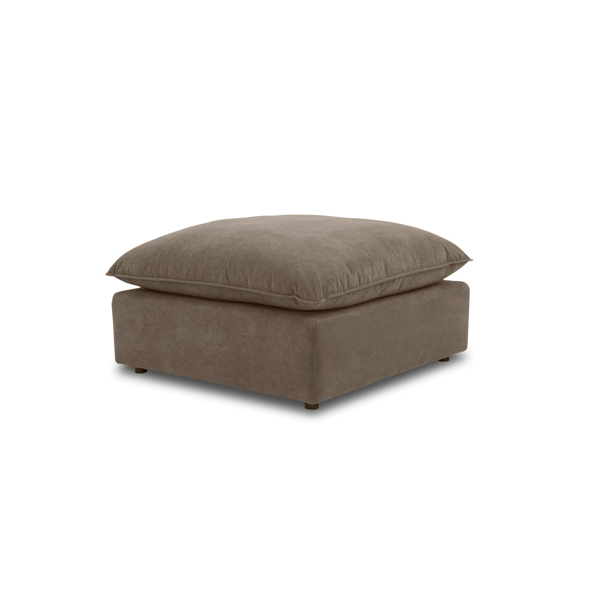 Cali Ottoman - Chocolate Brown - Image 1