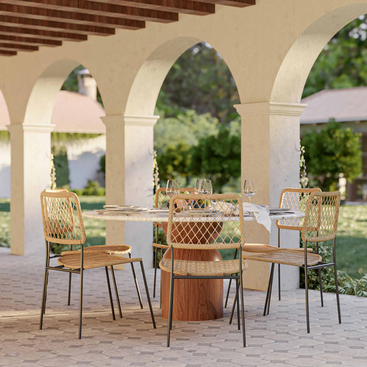 Cynthia 54" Concrete Indoor/Outdoor Dining Table - Image 2