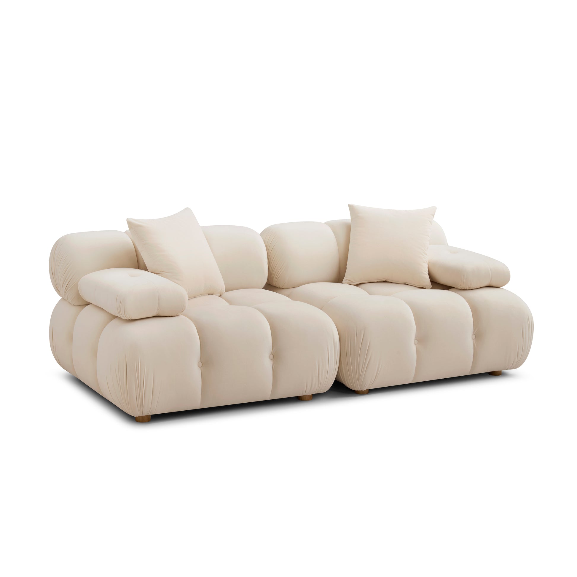 Calliope 79" Modular Loveseat - Off-White - Image 1