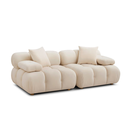 Calliope 79" Modular Loveseat - Off-White - Image 1