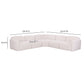 Gorge 5-Piece Modular Corner Sectional - Cream - Image 4