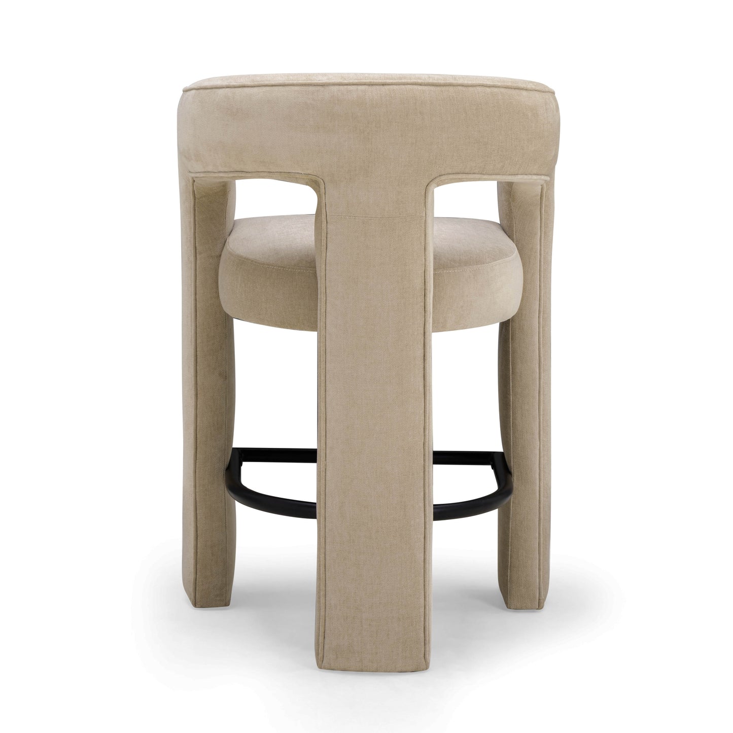 Malone Performance Chenille Stool - Taupe / Counter Height - Image 5