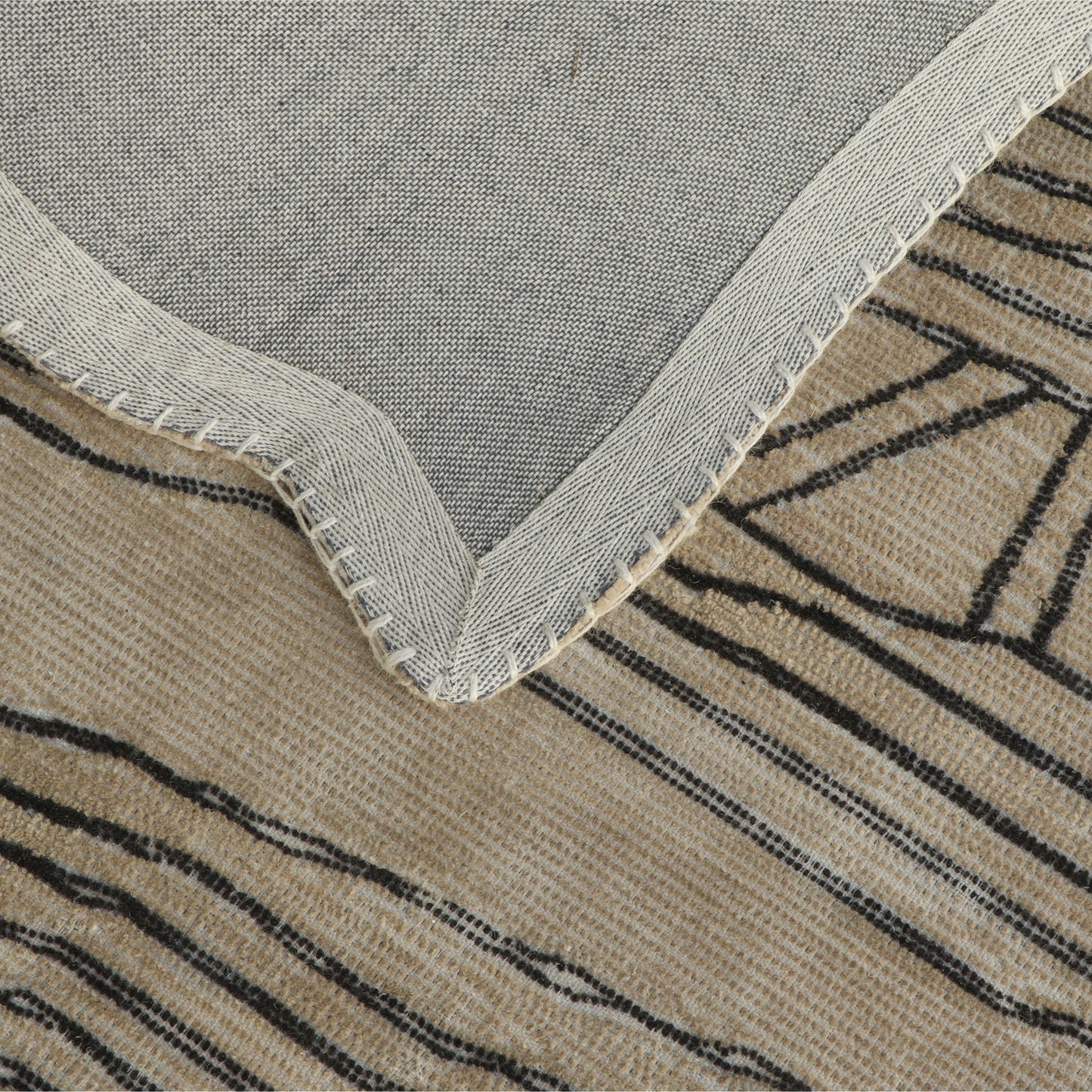 Daphne Natural Hand Tufted Wool Area Rug 5'X8' - Image 3