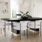 Chelsea Oak Wood Rectangular Dining Table (79"-96") - Black / 96" - Image 2
