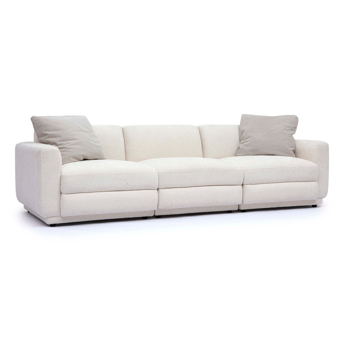 Perry Modular Sofa (96"-124") - Cream / 96" - Image 3