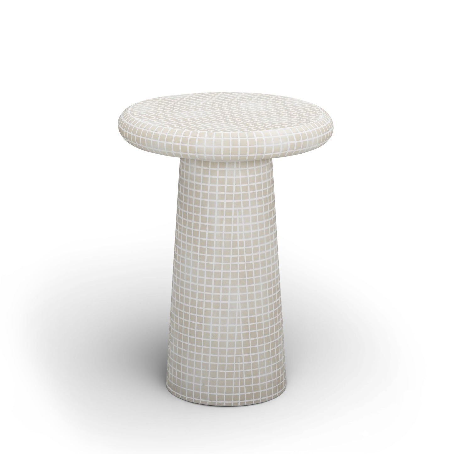 Monica Tiled Pattern Indoor/Outdoor Side Table - Image 3