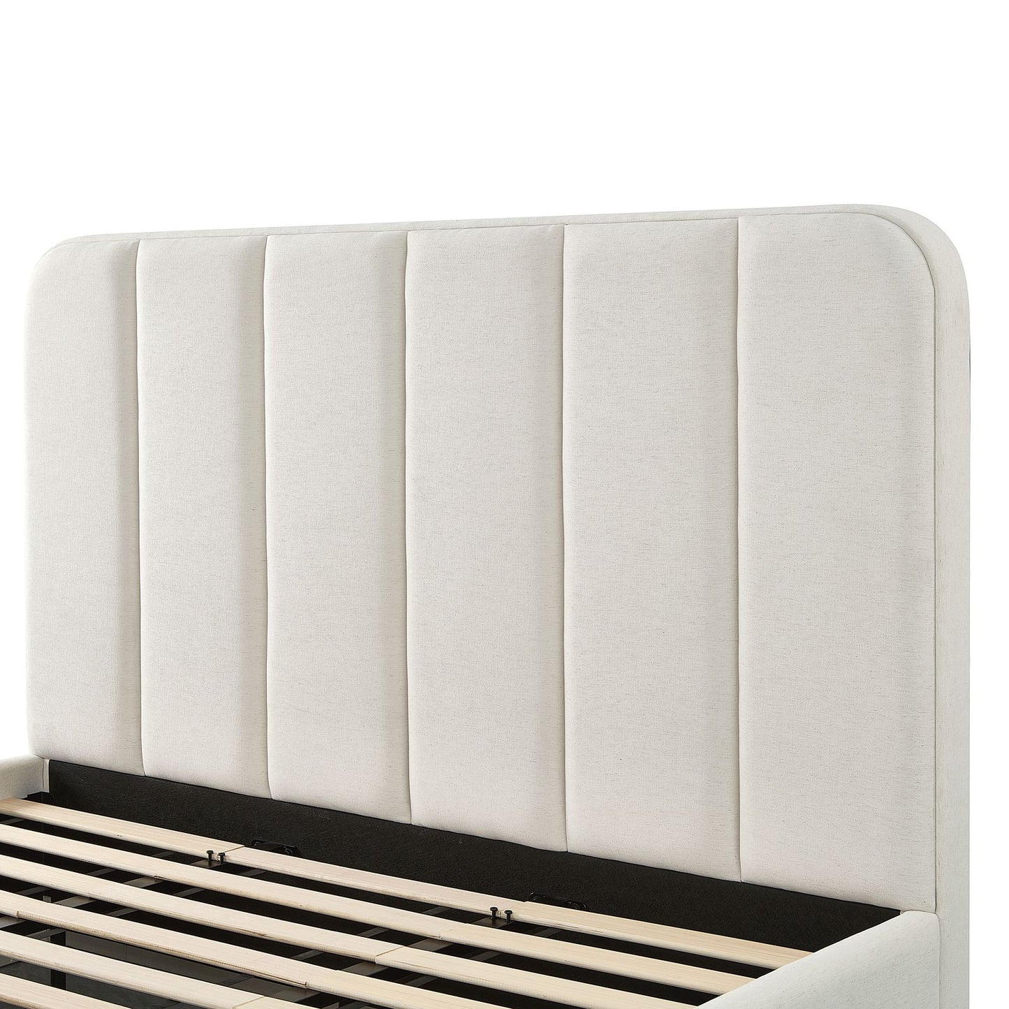 Parker Bed - Cream / King - Image 3