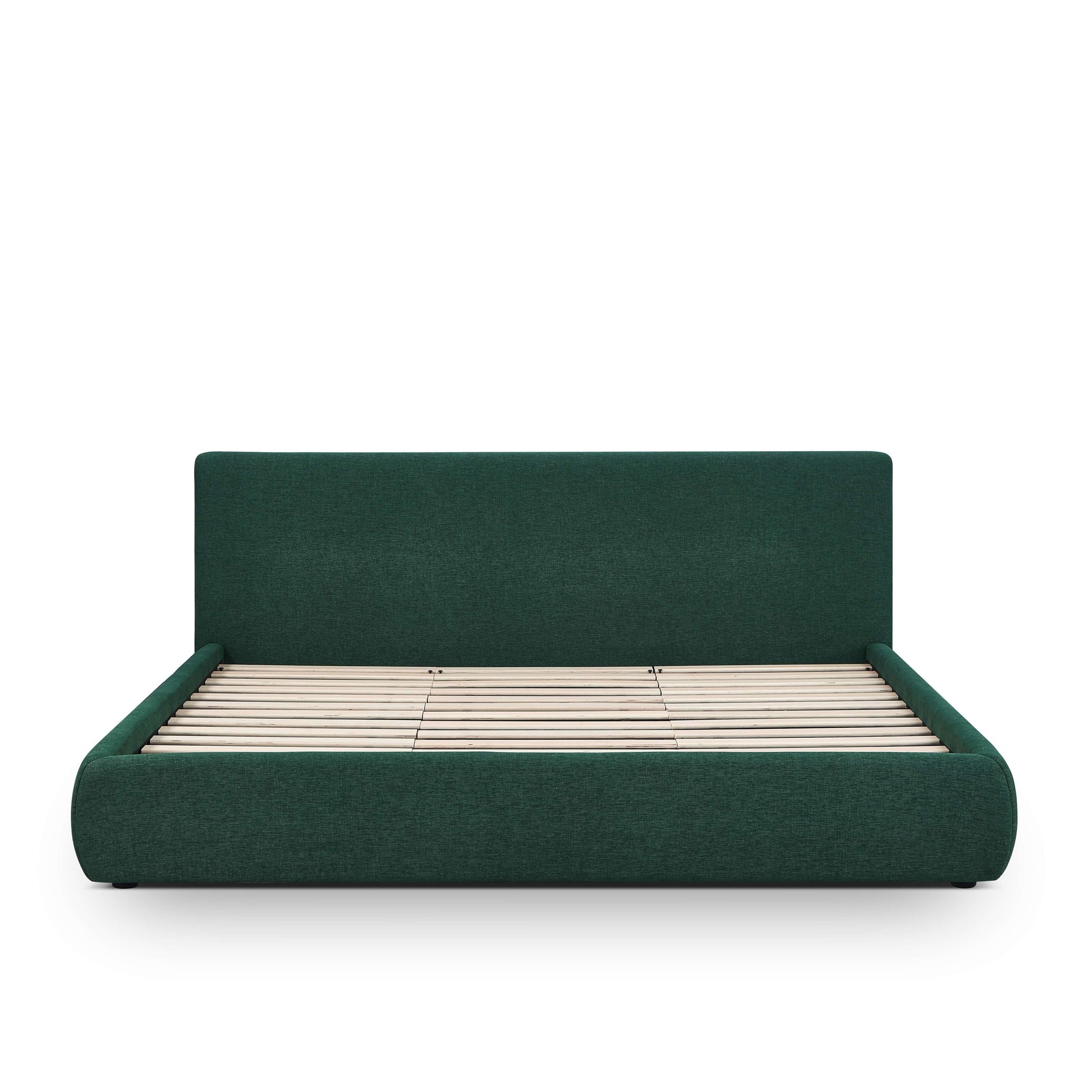 Isla Upholstered Bed - Forest Green / King - Image 5