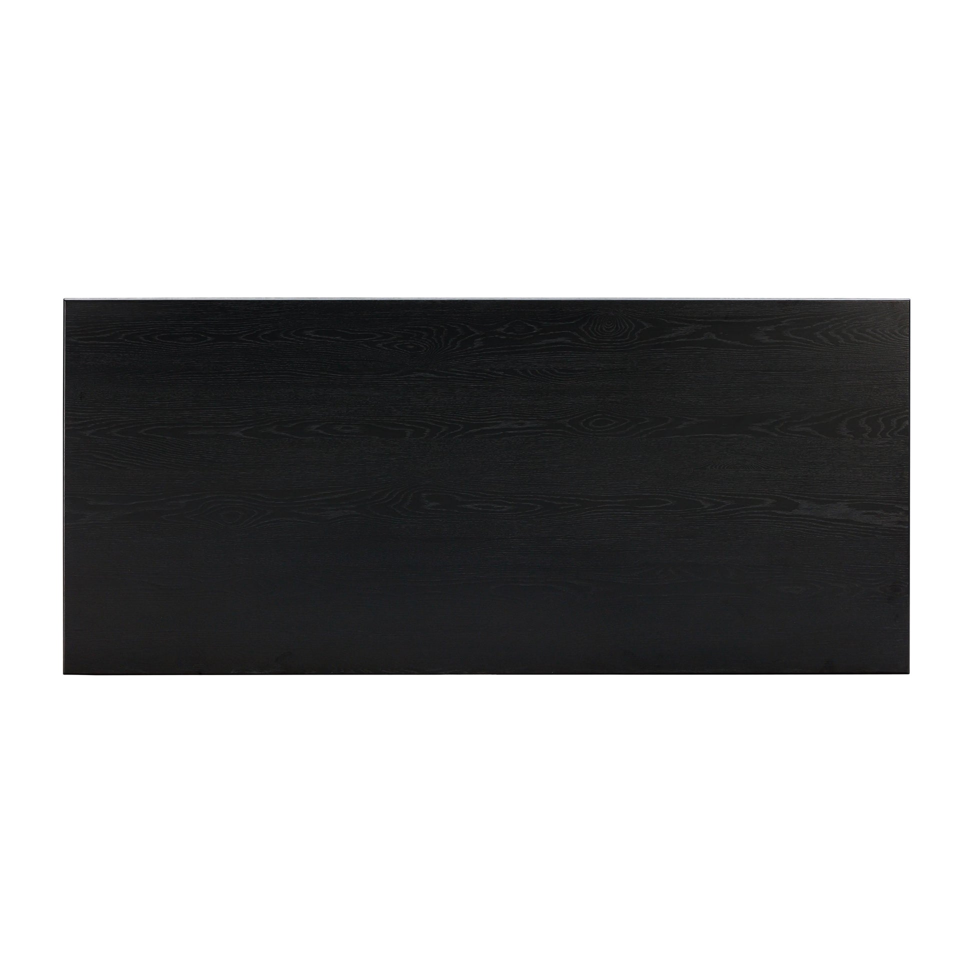 Chelsea Oak Wood Rectangular Dining Table (79"-96") - Black / 96" - Image 7