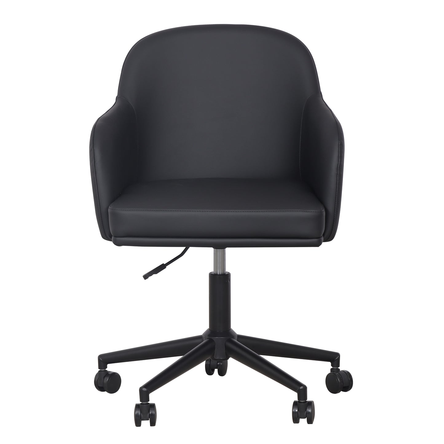 Sydney Performance Vegan Leather Office Desk Chair - Black - Image 1