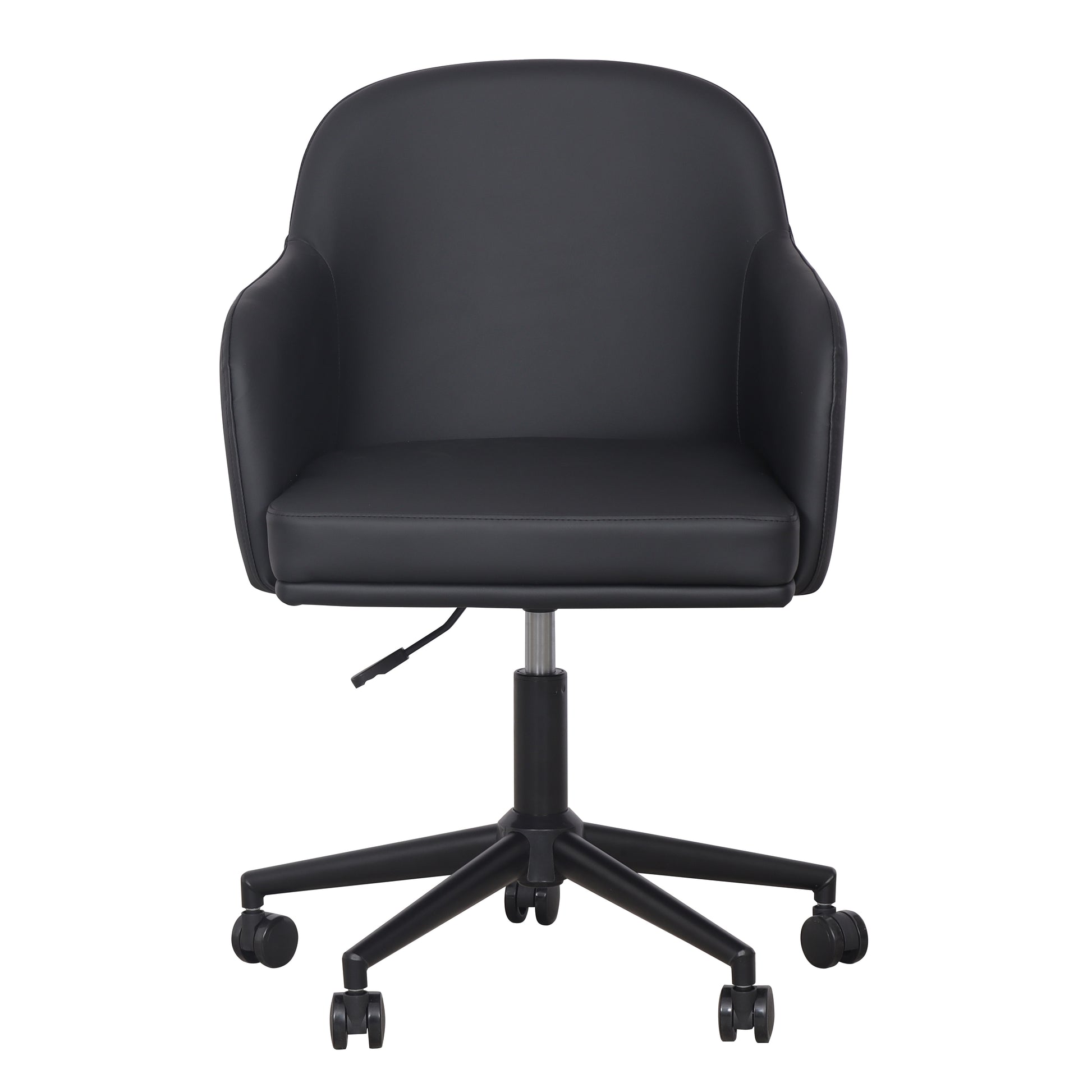 Sydney Performance Vegan Leather Office Desk Chair - Black - Image 1