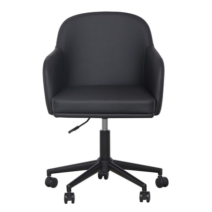 Sydney Performance Vegan Leather Office Desk Chair - Black - Image 1
