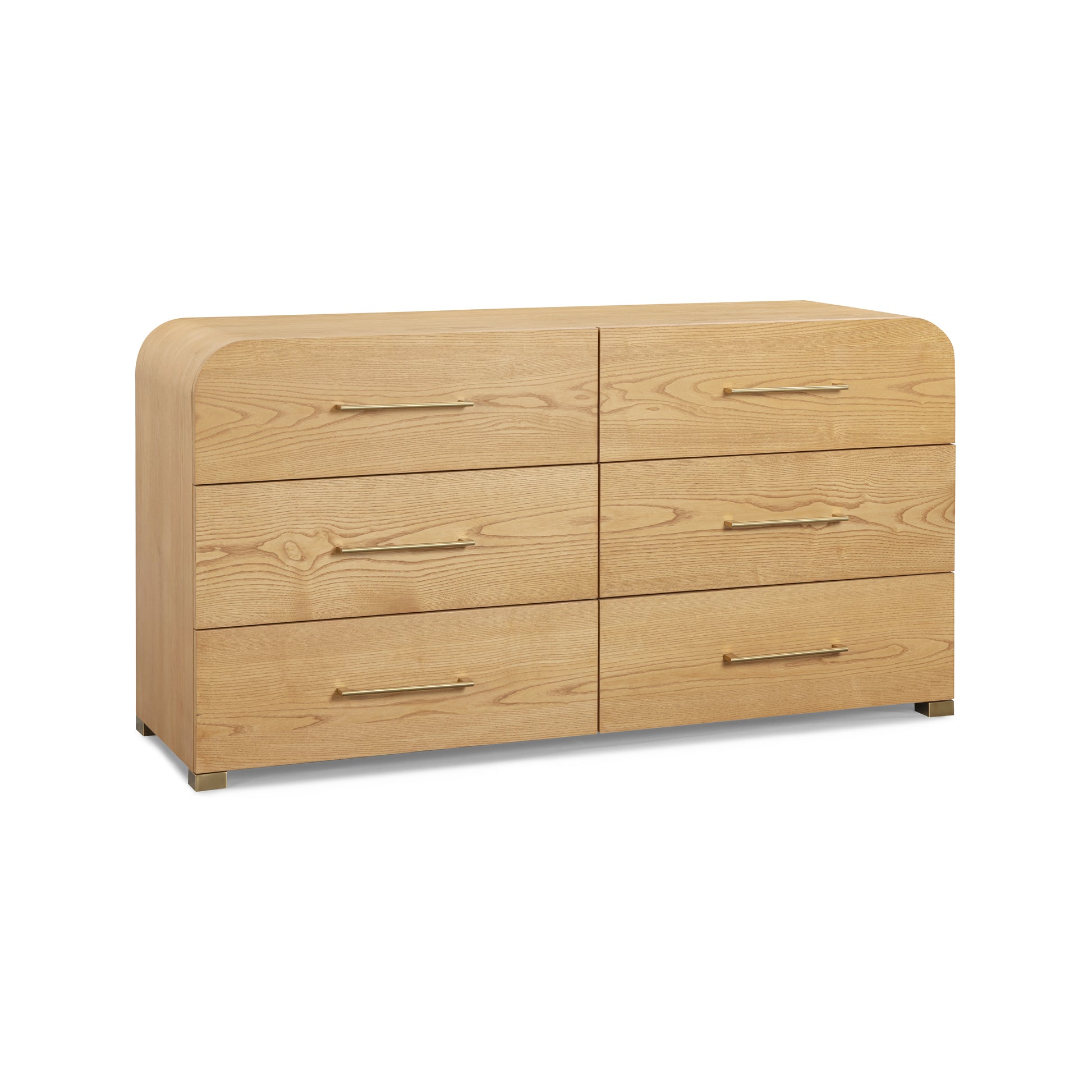Marissa 62" Ash 6-Drawer Dresser - Natural Ash - Image 2