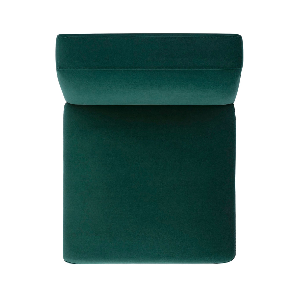 Perry Modular Armless Chair - Deep Green - Image 5