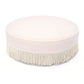 Tassy Tasseled Round Ottoman - Pink - Image 3