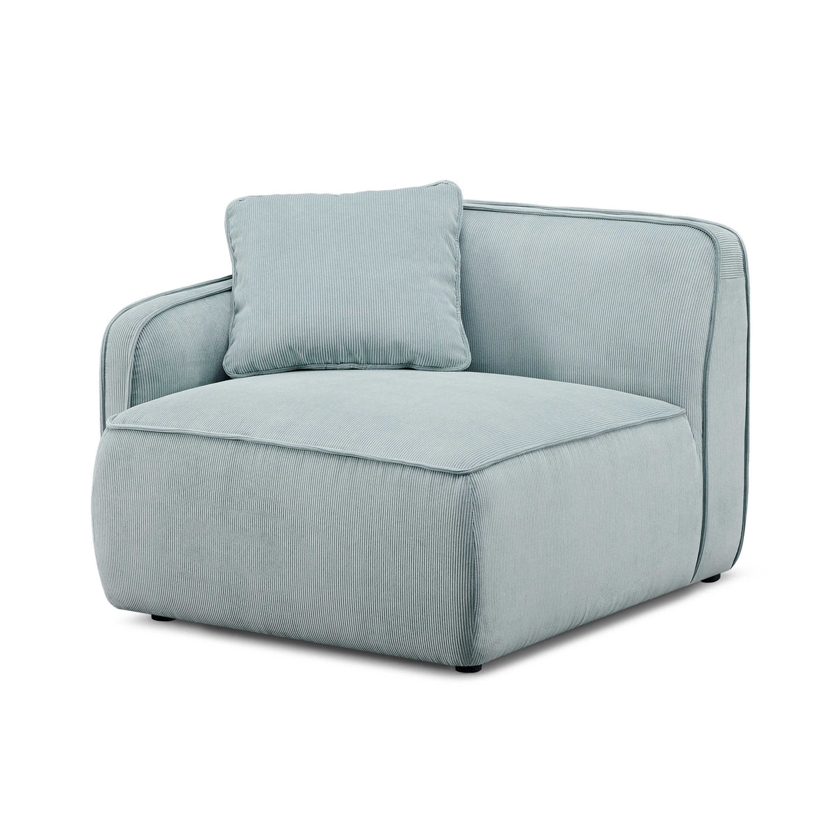 Travie Modular Corner Armchair - Sea Blue / LAF - Image 1