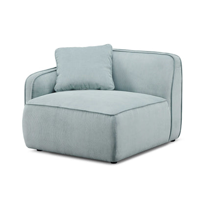 Travie Modular Corner Armchair - Sea Blue / LAF - Image 1