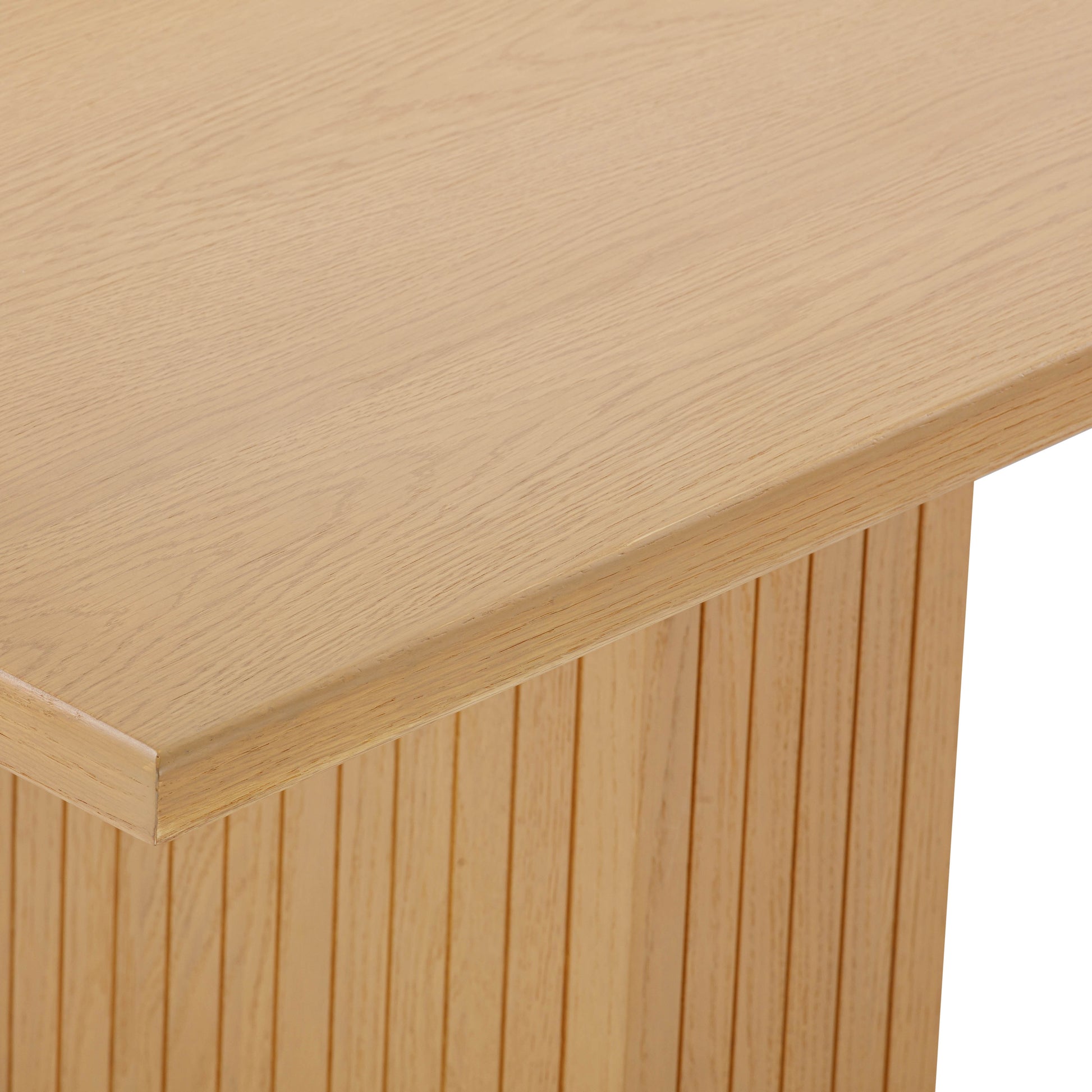 Chelsea Oak Wood Rectangular Dining Table (79"-96") - Natural / 96" - Image 5
