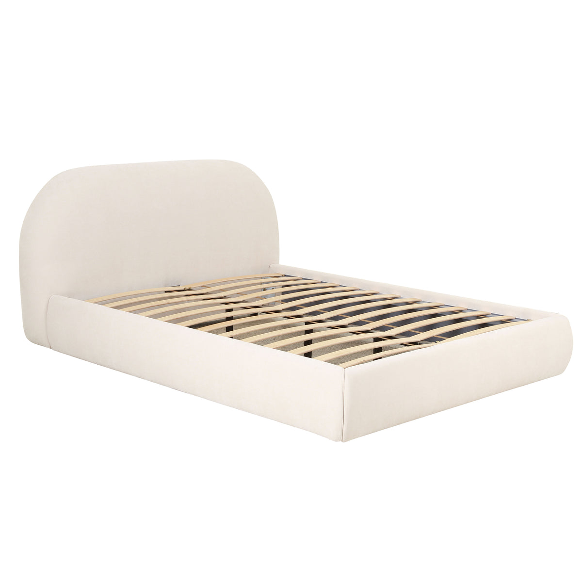 Bara Performance Velvet Bed - Cream / Queen - Image 5