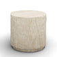 Roxanne Faux Travertine Indoor/Outdoor Concrete Side Table - Image 2