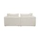 Hangover 81" Modular Loveseat - Cream - Image 3