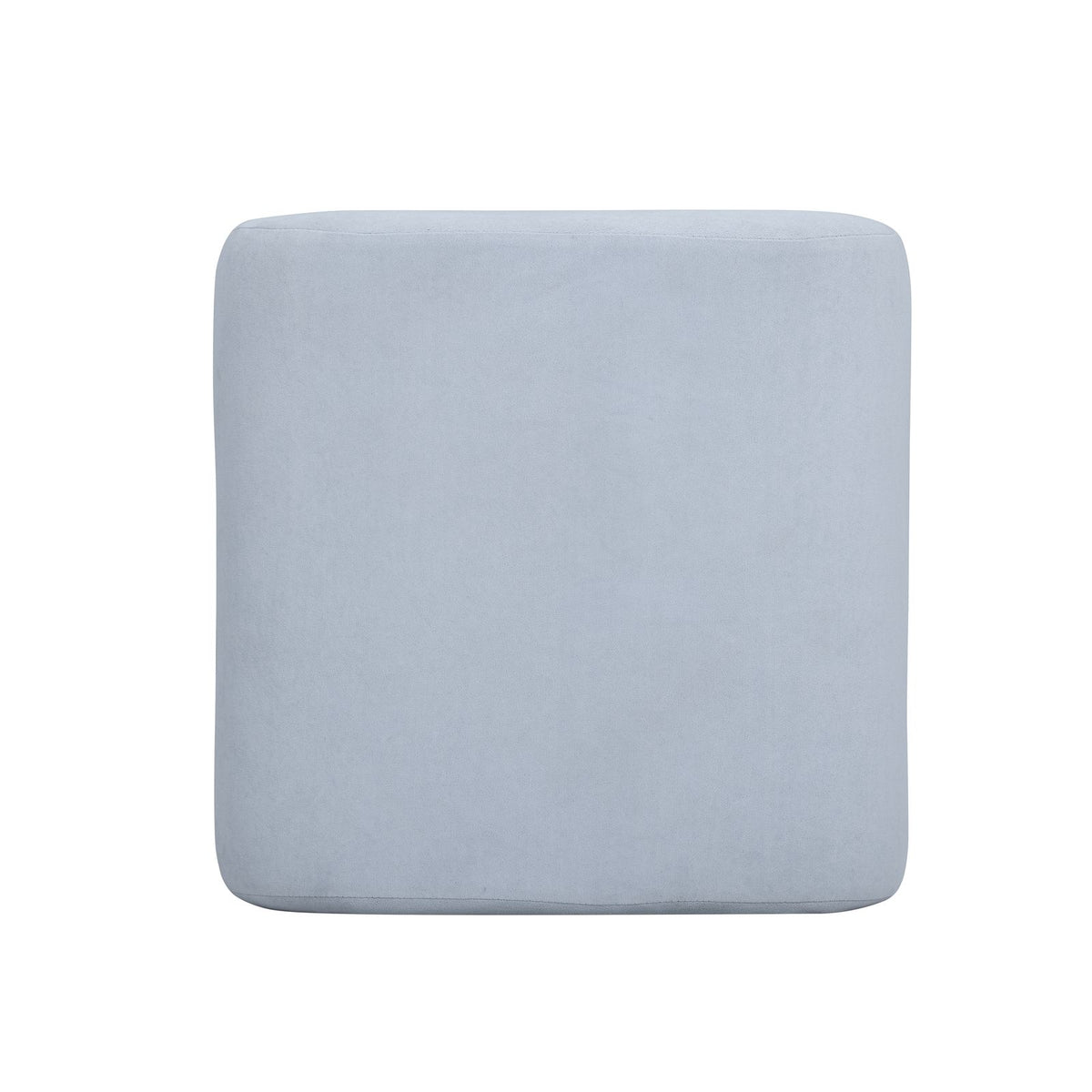 Desi Performance Fabric Ottoman - Light Blue - Image 6